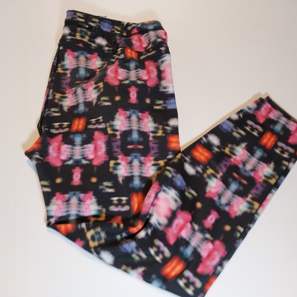 Athleta Size XL Multicolor Abstract Leggings - Picture 1 of 10